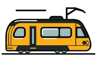 koel modern vlak ontwerp openbaar vervoer. stad busje, nemen openbaar vervoer concept icoon. vector