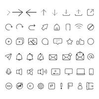teken en symbool icoon reeks bewerkbare beroerte vector ontwerp.