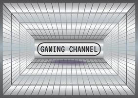 gaming kanaal op abstracte achtergrond vector