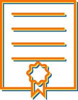 certificaat vector pictogram