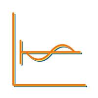 cosinus diagram vector icoon