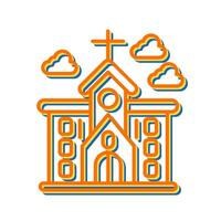 kerk vector pictogram