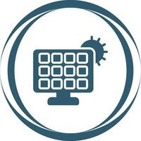 zonne- paneel oplader vector icoon
