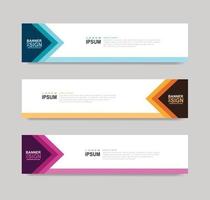 vector abstracte banner ontwerp websjabloon