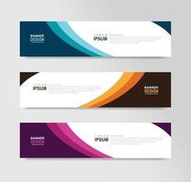 vector abstracte banner ontwerp websjabloon