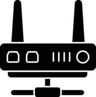 router glyph icoon ontwerp stijl vector