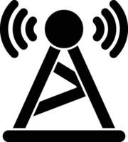 signaal toren glyph icoon ontwerp stijl vector