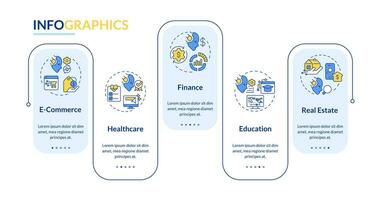 2d ai voor seo vector veelkleurig infographics sjabloon, gegevens visualisatie met 5 stappen, werkwijze tijdlijn grafiek.