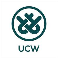 ucw abstract logo ontwerp vector