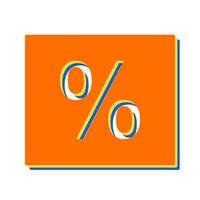 percentage vector icoon