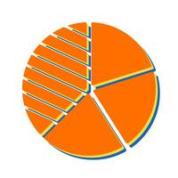 cirkeldiagram vector pictogram