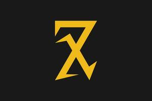brief X logo ontwerp met voor eerste uw bedrijf vector
