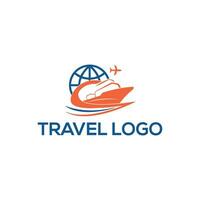 reizen logo icoon, vector ontwerp. zomer reizen logo