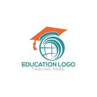 onderwijs logo, wetenschap en kennis, slim icoon vector