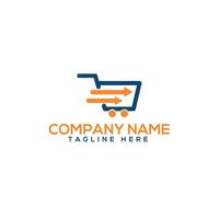 online winkel logo ontwerp sjabloon, telefoon winkel logo vector