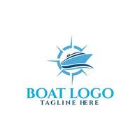 illustratie vector grafisch van schip en boot concept logo