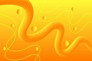 webmodern vloeistof ontwerp slang professioneel geel, afdrukken meetkundig vloeistof 3d achtergrond ontwerp vector