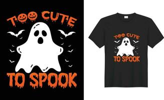 gelukkig halloween mooi witchy en partij eng kostuum drukklare vector t-shirt. te schattig naar spook