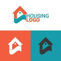 creatief behuizing logo ontwerp vector