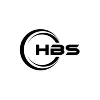 hbs logo ontwerp, inspiratie voor een uniek identiteit. modern elegantie en creatief ontwerp. watermerk uw succes met de opvallend deze logo. vector