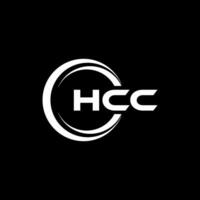 hcc brief logo ontwerp, inspiratie voor een uniek identiteit. modern elegantie en creatief ontwerp. watermerk uw succes met de opvallend deze logo. vector