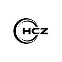 hcz brief logo ontwerp, inspiratie voor een uniek identiteit. modern elegantie en creatief ontwerp. watermerk uw succes met de opvallend deze logo. vector