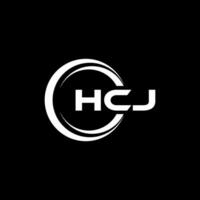 hcj brief logo ontwerp, inspiratie voor een uniek identiteit. modern elegantie en creatief ontwerp. watermerk uw succes met de opvallend deze logo. vector