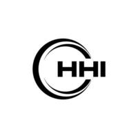 hihi logo ontwerp, inspiratie voor een uniek identiteit. modern elegantie en creatief ontwerp. watermerk uw succes met de opvallend deze logo. vector