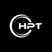 hpt brief logo ontwerp, inspiratie voor een uniek identiteit. modern elegantie en creatief ontwerp. watermerk uw succes met de opvallend deze logo. vector