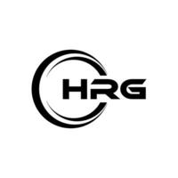 hrg brief logo ontwerp, inspiratie voor een uniek identiteit. modern elegantie en creatief ontwerp. watermerk uw succes met de opvallend deze logo. vector