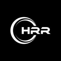 hrr brief logo ontwerp, inspiratie voor een uniek identiteit. modern elegantie en creatief ontwerp. watermerk uw succes met de opvallend deze logo. vector