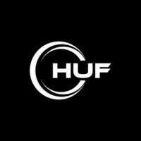 huf brief logo ontwerp, inspiratie voor een uniek identiteit. modern elegantie en creatief ontwerp. watermerk uw succes met de opvallend deze logo. vector