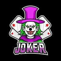 clown joker eng masker mascotte sport esport logo sjabloon vector