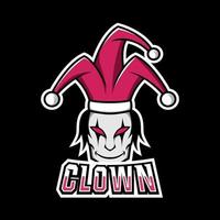 clown joker eng masker mascotte gaming sport esport logo sjabloon