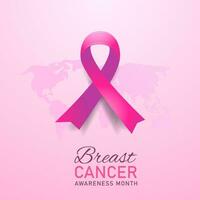 borstkanker bewustzijn maand illustratie vector