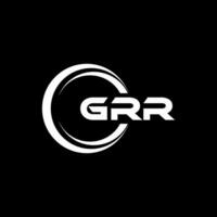 grr logo ontwerp, inspiratie voor een uniek identiteit. modern elegantie en creatief ontwerp. watermerk uw succes met de opvallend deze logo. vector