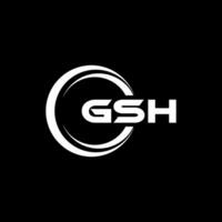 gsh logo ontwerp, inspiratie voor een uniek identiteit. modern elegantie en creatief ontwerp. watermerk uw succes met de opvallend deze logo. vector