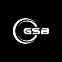 gsb logo ontwerp, inspiratie voor een uniek identiteit. modern elegantie en creatief ontwerp. watermerk uw succes met de opvallend deze logo. vector