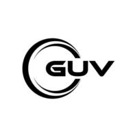 guv logo ontwerp, inspiratie voor een uniek identiteit. modern elegantie en creatief ontwerp. watermerk uw succes met de opvallend deze logo. vector