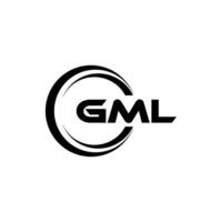 gml logo ontwerp, inspiratie voor een uniek identiteit. modern elegantie en creatief ontwerp. watermerk uw succes met de opvallend deze logo. vector