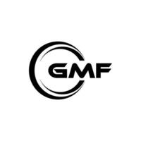 gmf logo ontwerp, inspiratie voor een uniek identiteit. modern elegantie en creatief ontwerp. watermerk uw succes met de opvallend deze logo. vector