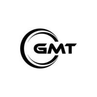 GMT logo ontwerp, inspiratie voor een uniek identiteit. modern elegantie en creatief ontwerp. watermerk uw succes met de opvallend deze logo. vector