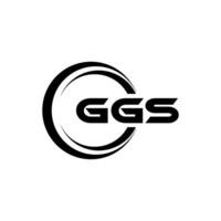 ggs logo ontwerp, inspiratie voor een uniek identiteit. modern elegantie en creatief ontwerp. watermerk uw succes met de opvallend deze logo. vector