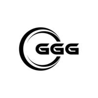 ggg logo ontwerp, inspiratie voor een uniek identiteit. modern elegantie en creatief ontwerp. watermerk uw succes met de opvallend deze logo. vector