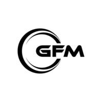 gfm logo ontwerp, inspiratie voor een uniek identiteit. modern elegantie en creatief ontwerp. watermerk uw succes met de opvallend deze logo. vector