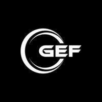 gef logo ontwerp, inspiratie voor een uniek identiteit. modern elegantie en creatief ontwerp. watermerk uw succes met de opvallend deze logo. vector