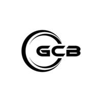 gcb logo ontwerp, inspiratie voor een uniek identiteit. modern elegantie en creatief ontwerp. watermerk uw succes met de opvallend deze logo. vector