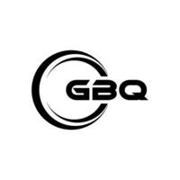 gbq logo ontwerp, inspiratie voor een uniek identiteit. modern elegantie en creatief ontwerp. watermerk uw succes met de opvallend deze logo. vector