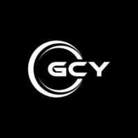 gcy logo ontwerp, inspiratie voor een uniek identiteit. modern elegantie en creatief ontwerp. watermerk uw succes met de opvallend deze logo. vector