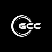 gcc logo ontwerp, inspiratie voor een uniek identiteit. modern elegantie en creatief ontwerp. watermerk uw succes met de opvallend deze logo. vector